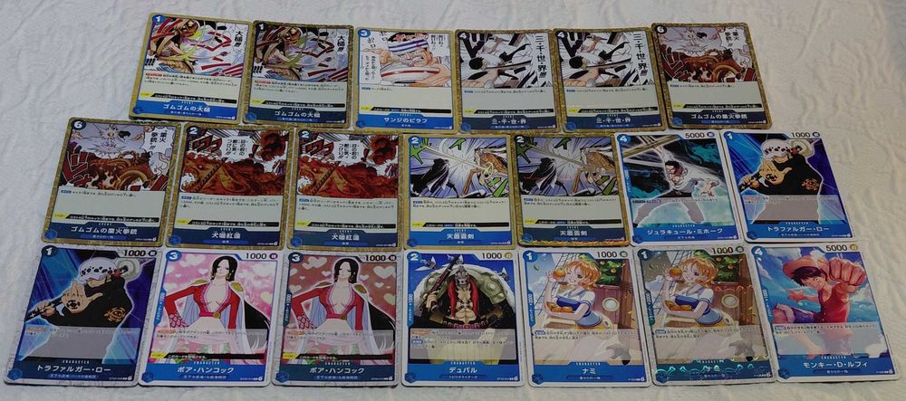 lote de 125 cartas one piece tcg prb01 japones
