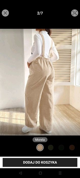 Ogrodniczki ciążowe rozmiar L