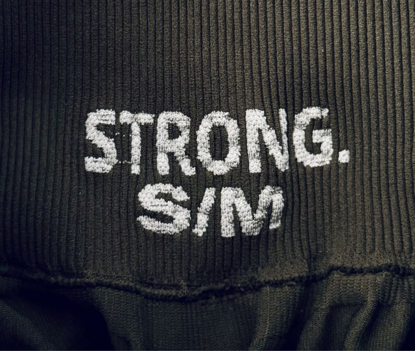 Ciemnozielone legginsy FLEX, Strong!