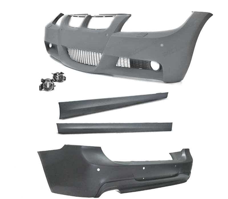 KIT CARROÇARIA BMW E91 05-08 LOOK M PDC SRA