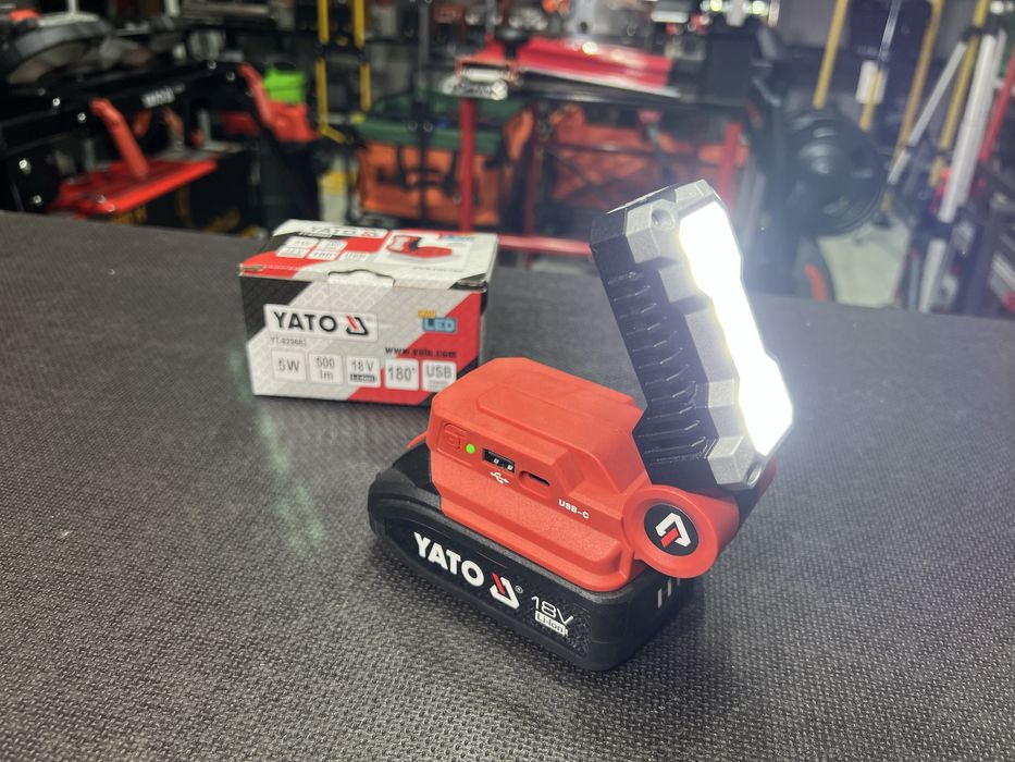 Адаптер к аккумулятору YATO WORCRAFT Фонарь + функция Powerbank