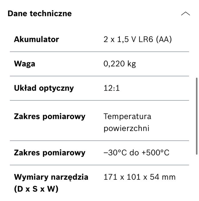 Termodetektor Uniwersal Temp BOSCH
