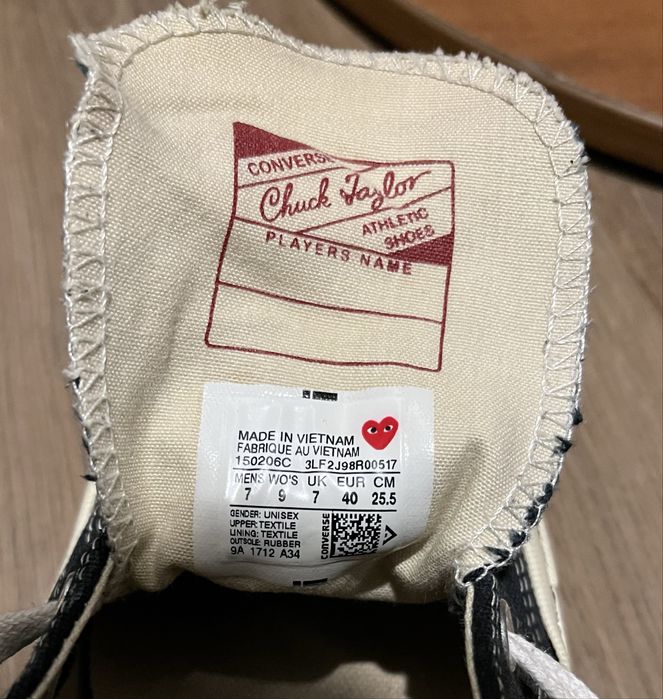 Кеди Converse x CDG | 40