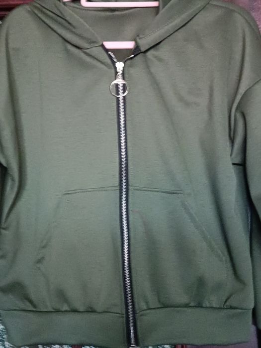 Bluza maselko z kapturem uni