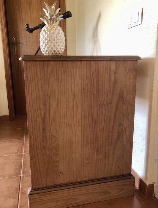 Cómoda / secretária de madeira pinho