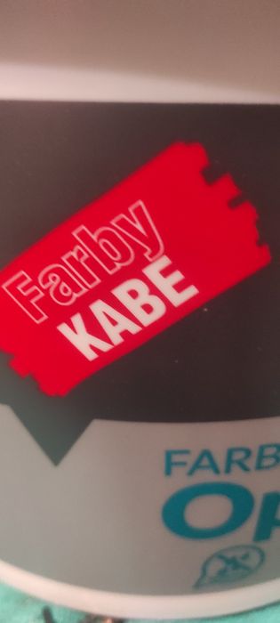 Farba akryl firmy kabe ,biała 5l