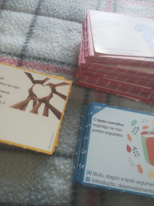 Cartões educativos de português da Areal