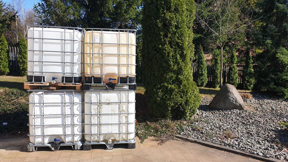 ZBIORNIK na wodę deszczó 1000L, Pojemnik,IBC, Beczka,Trojmiasto,Mauzer
