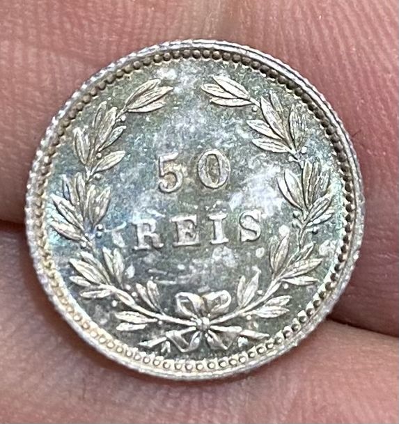 Moeda  555 - 50 Reis D. LUIS 1889