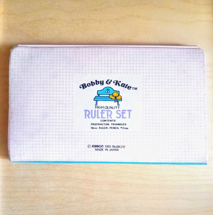 Bobby & Kate Ruler Set Japão 1981 raro.