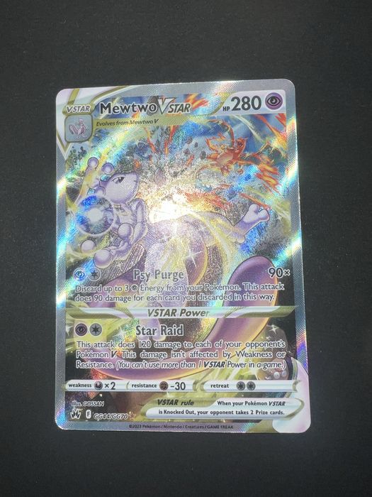 Mewtwo vstar gg44 crown zenith