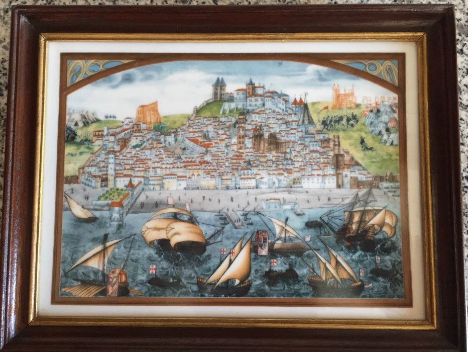 Duas gravuras em porcelana Vista Alegre - edição limitada