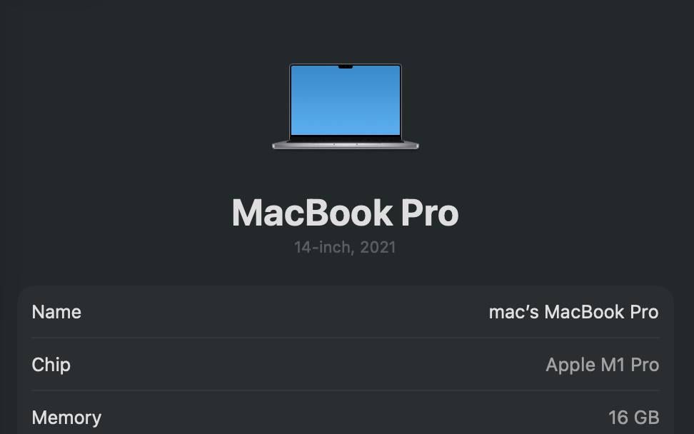 MacBook Pro 14’ 2021 M1 Pro 16Gb 512Gb Space