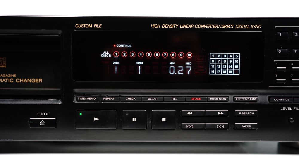 Zmieniarka na 10 CD SONY CDP-C910 DAC 16 BIT