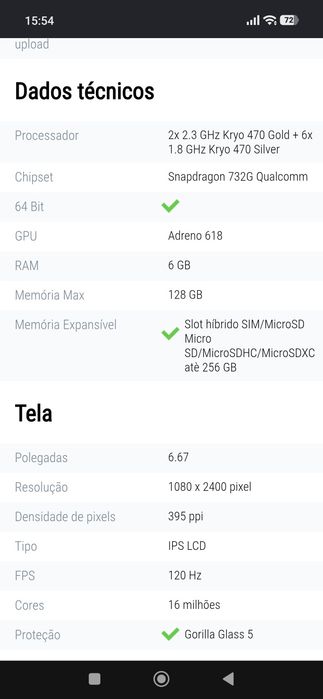 Telemóvel POCO X3 NFC