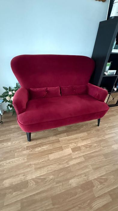 Sofá bordeaux veludo la redoute