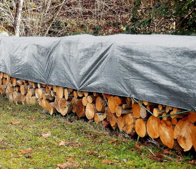 Plandeka GRUBA WZMACNIANA Wodoszczelna 260g UV+ MOCNA PŁACHTA Ochronna