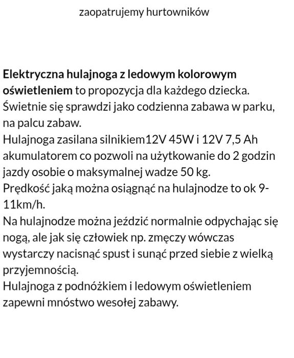 Hulajnoga elektryczna