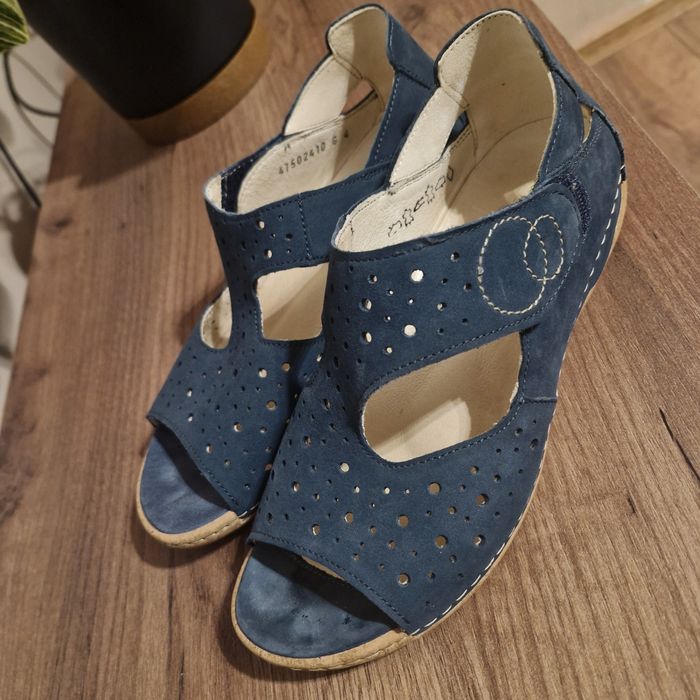 Sandały granat Waldläufer , 38