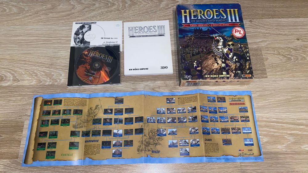 Heroes III Big Box, wersja PL