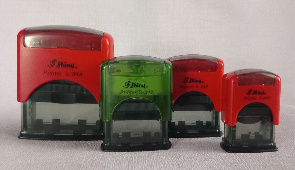 Pieczątki Shiny komplet