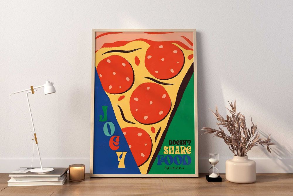 Vintage Plakat A3 Przyjaciele kultowe cytaty