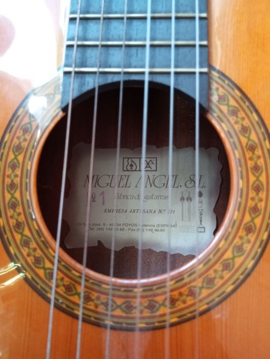 Guitarra Clássica Miguel Ângelo n1 adulto com mala de transporte e