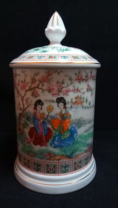 Pote antigo em porcelana da porart