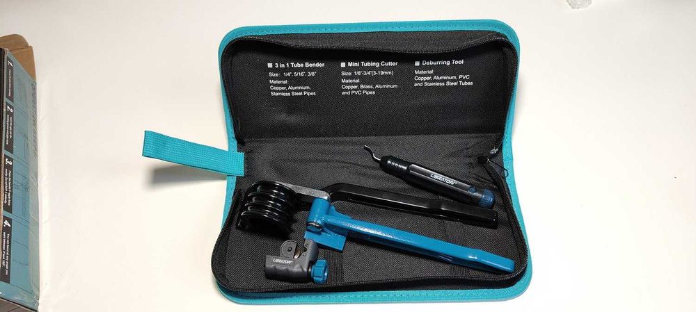 LIBRATON Giętarka do rur miedzianych 180°, 3 w 1 - Darmowa wysyłka!