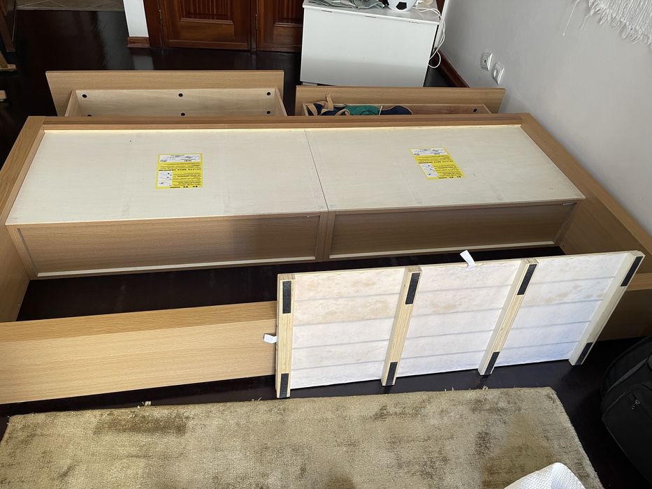 Cama individual 105x200 cm + colchão