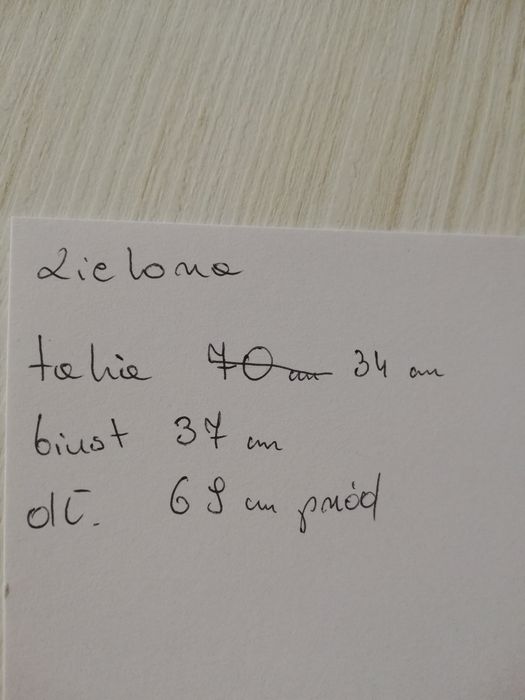 Zielona sukienka rozmiar S/M