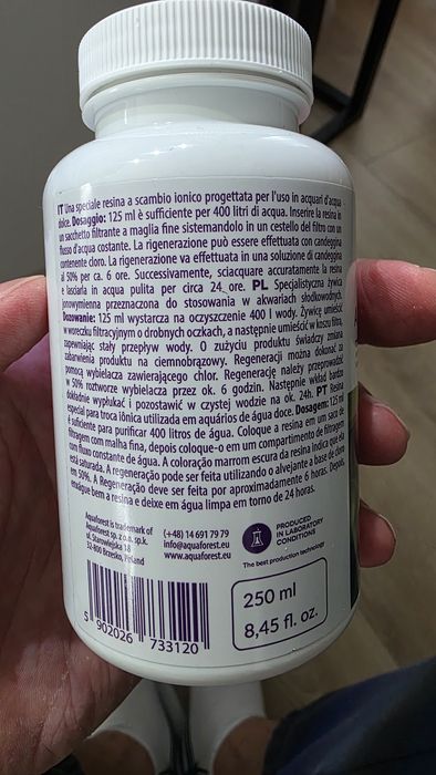 Aquforest żywica jonowymienna purigen