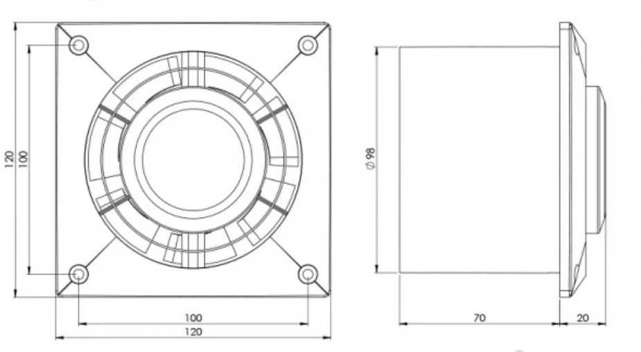 Вентилятор вытяжной Europlast серия L 100 мм Новый