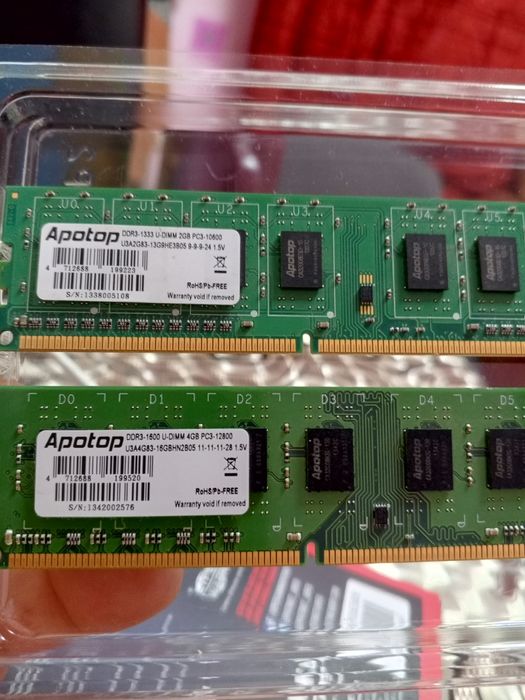 Оперативная память DDR3 Apotop 6GB(4+2)
