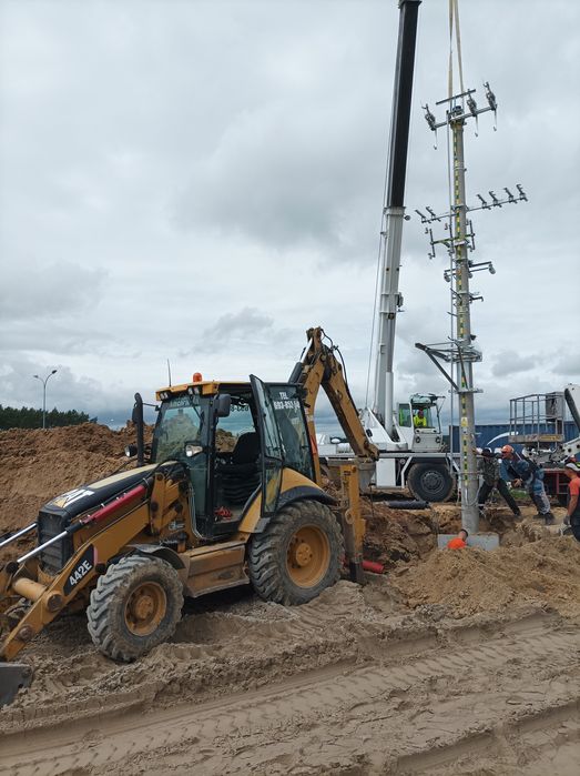 Usługi koparko-ładowarką