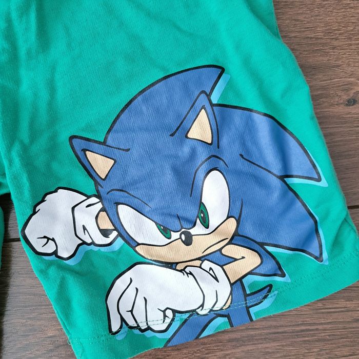 Koszulka szorty chłopięce zestaw 128 Sonic