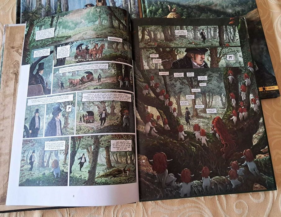 Livros BD - Jarry, Peru e outros & vários desenhadores - BROCÉLIANDE, FÔRET DU PETIT PEUBLE (edição em francês) - Completa 7 volumes, como novos