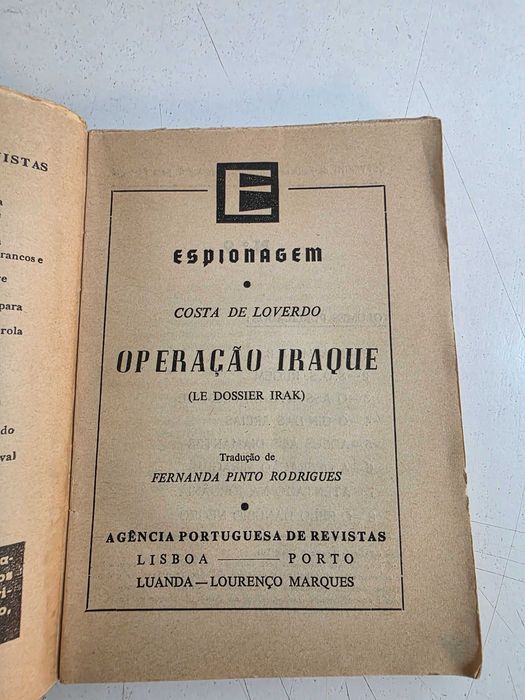 PA1 - Operação Irak - Espionagem - Costa de Loverdo