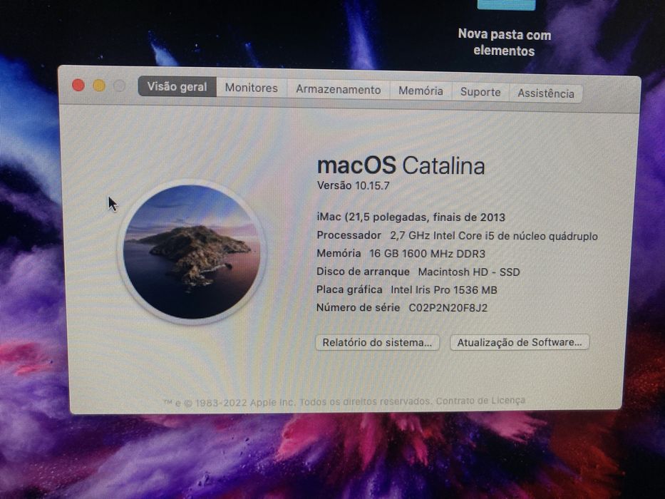 Imac 21.5 Finais de  2013
