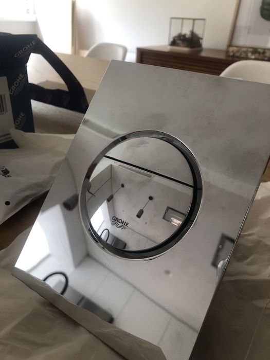 Placa/ botão Descarga WC Grohe cromado mate