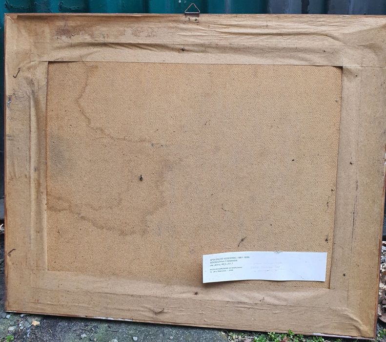 Stary obraz Dziewczyna z dzbanem