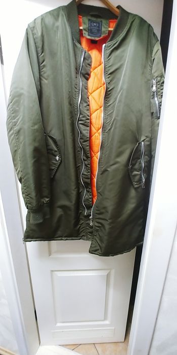 куртка бомбер удлиненный