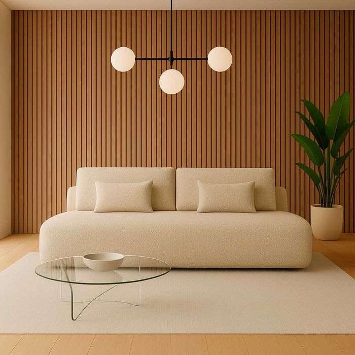 Wersalka funkcjonalna z wygodnym pojemnikiem i funkcją spania Kanapa