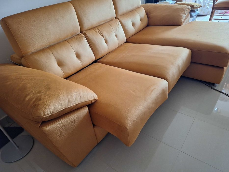 Sofá Chaise Lounge com assentos deslizantes