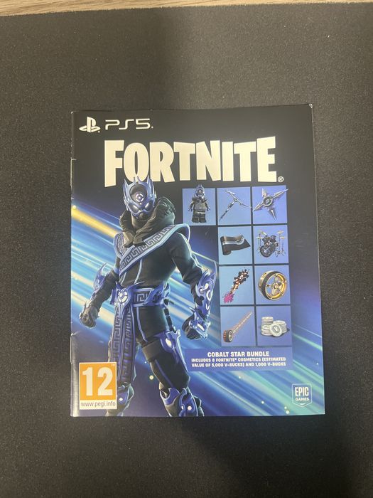 Невикористаний код активації для Fortnite — Cobalt Star Bundle.