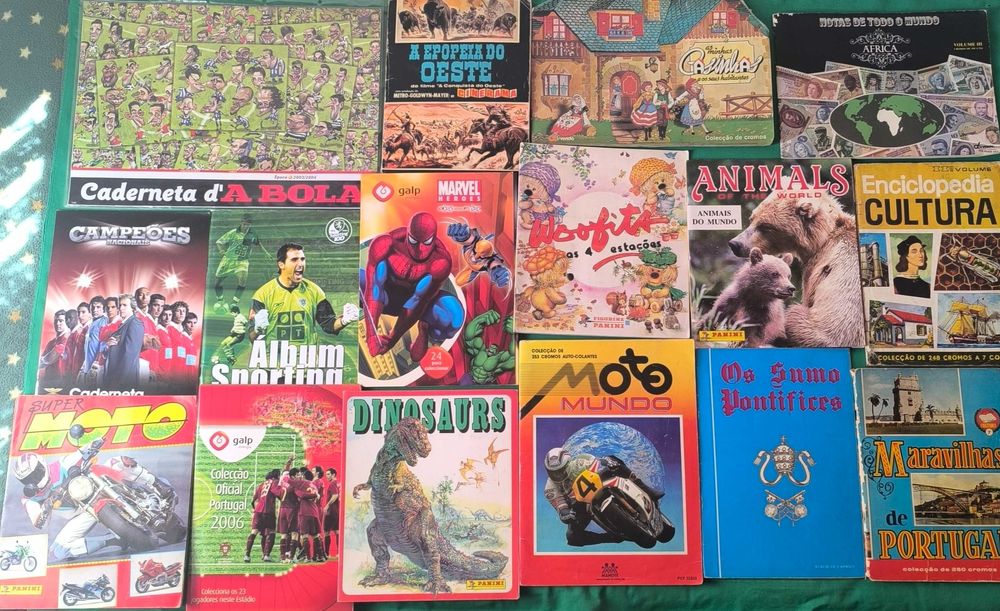 Cadernetas Álbum de Cromos Vintage