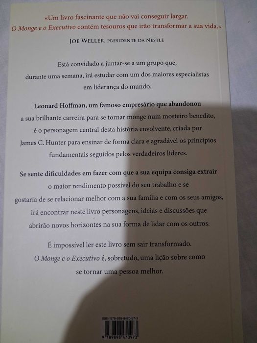 Livro "O Monge e o Executivo" | Portes Incluídos
