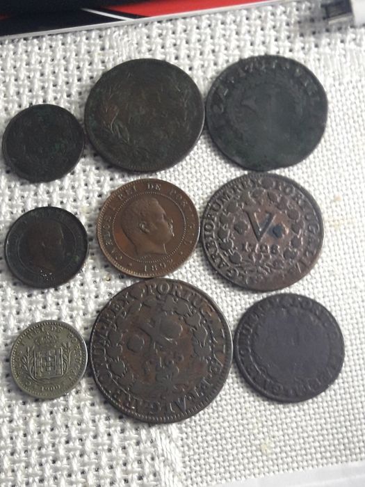 Medas raras monarquia,a 1700÷ 100 Reis 1910 e 50 Reis 1900 prata