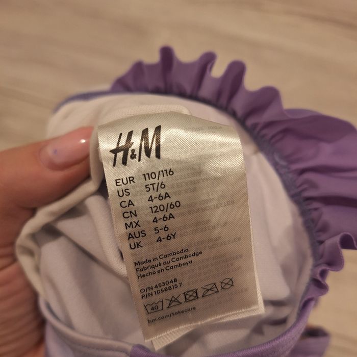 Śliczny strój kąpielowy H&M Frozen / Kraina lodu, rozmiar 110/116