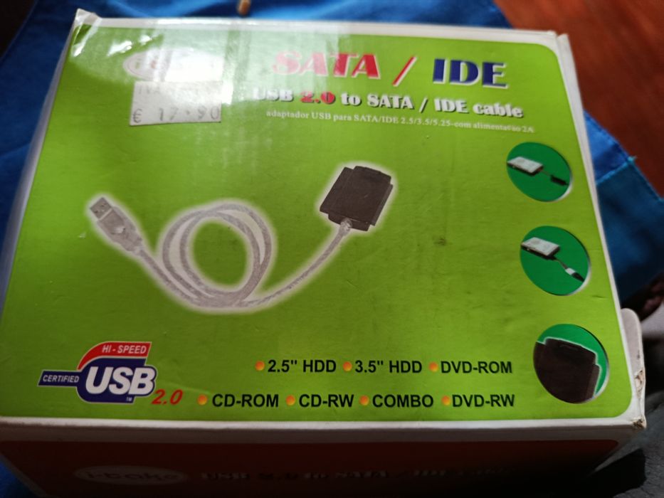Cabo sata/ide para usb